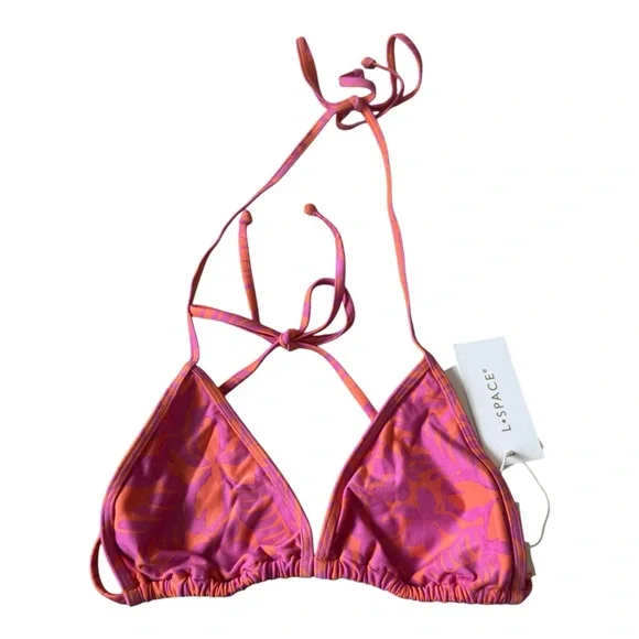 NWT l*space Aspen String Bikini Top